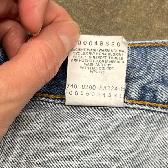 VTG Levis 550 Relaxed Fit Baggy Light Wash Denim Jeans 90s 00s - Picture 9 of 9